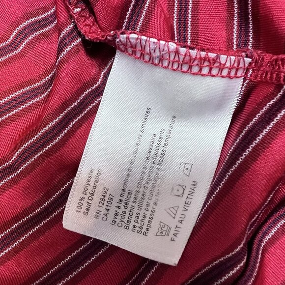 Greg Norman Polo Men’s Red Striped Short Sleeve Size Large - Picture 7 of 11